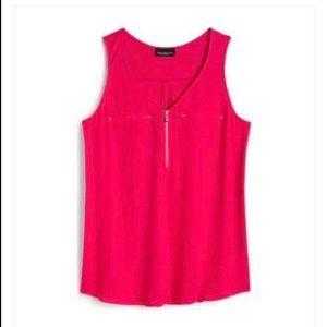 Fortune + Ivy Lighton Zip Blouse